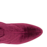 COLOR|Burgundy Stretch Velvet
