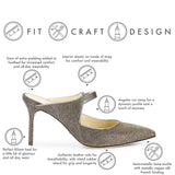 COLOR|Gunmetal Lame Fabric