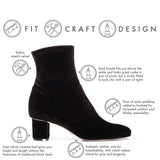 COLOR|Black Stretch Velvet