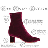 COLOR|Burgundy Stretch Velvet